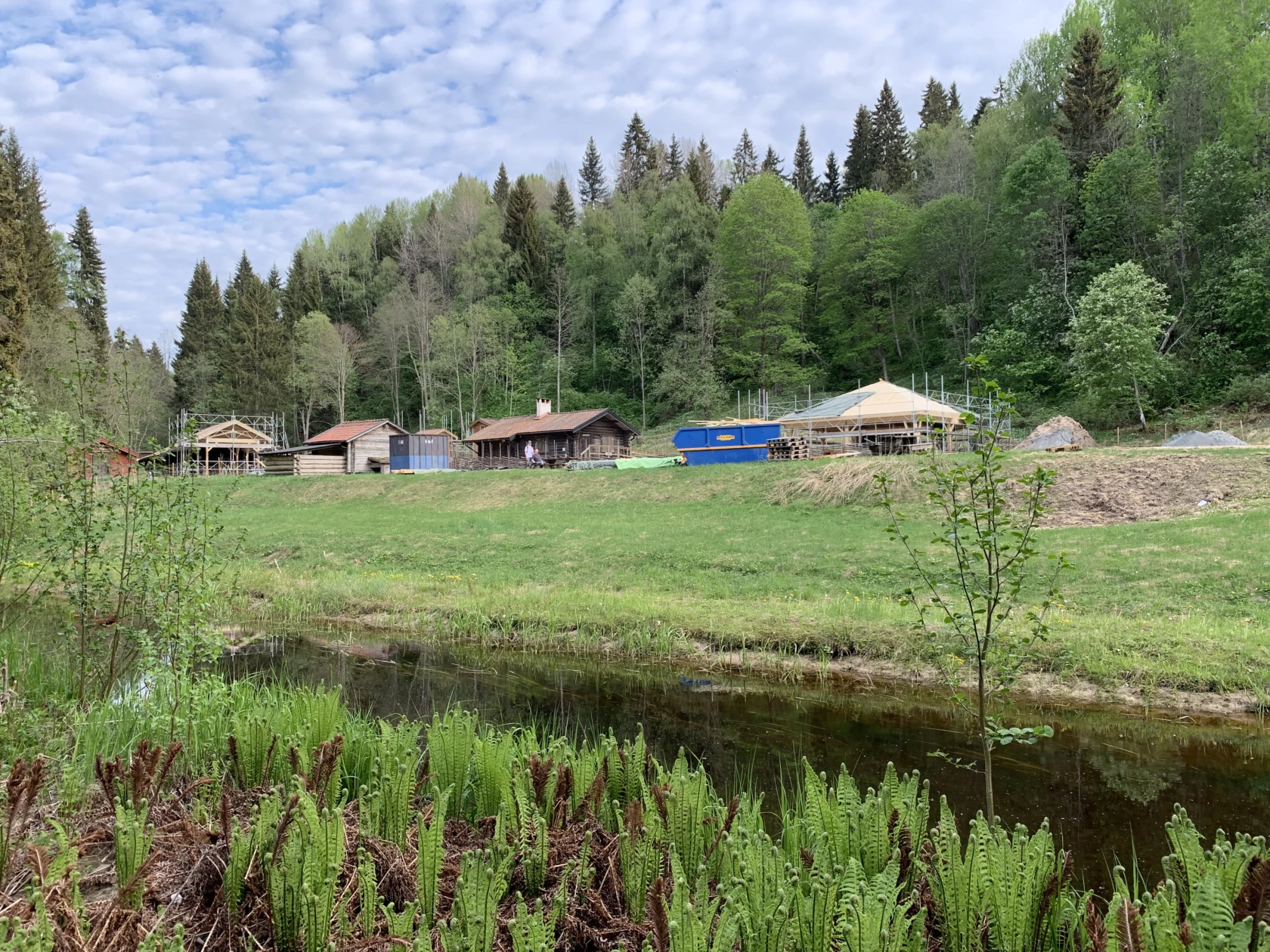 Vy över fäboden.