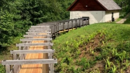 Säterkonsten “Könsta”, stånggång - en del av Silverringen.