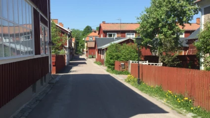 Gamla trähus.
