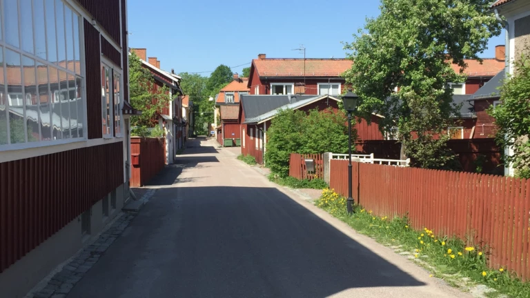 Gamla trähus.