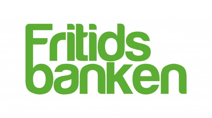 Fritidsbankens logga i grönt och vitt