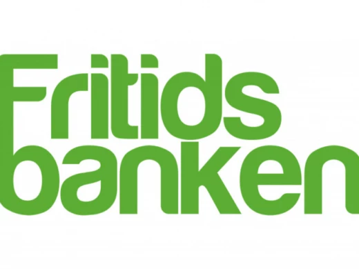 Fritidsbankens logga i grönt och vitt