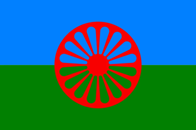 Romska flaggan.