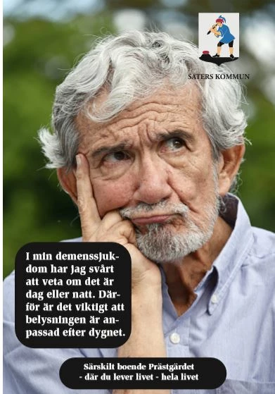 Man funderar på vad det innebär med demenssjukdom