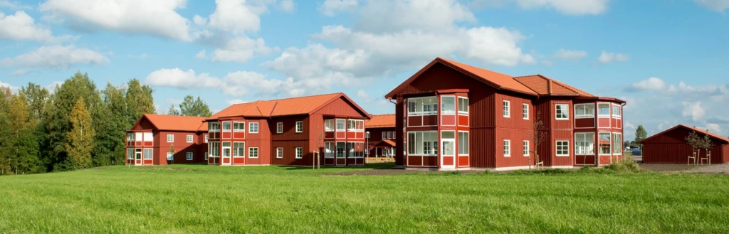 Röda flerfamiljshus