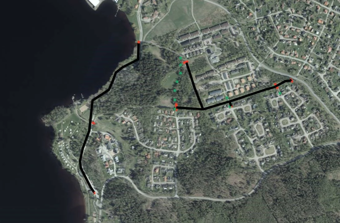 Avstängningar av väg-cykelvägar