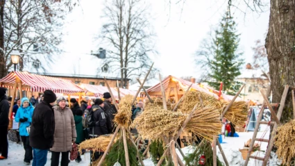 Julmarknad på Rådhustorget i Säter