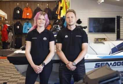 Christoffer Tiurinen och Emelie Wester