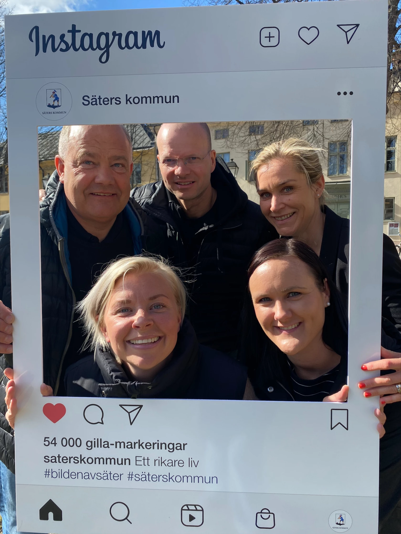 Fritidsenheten i en instagram-ram