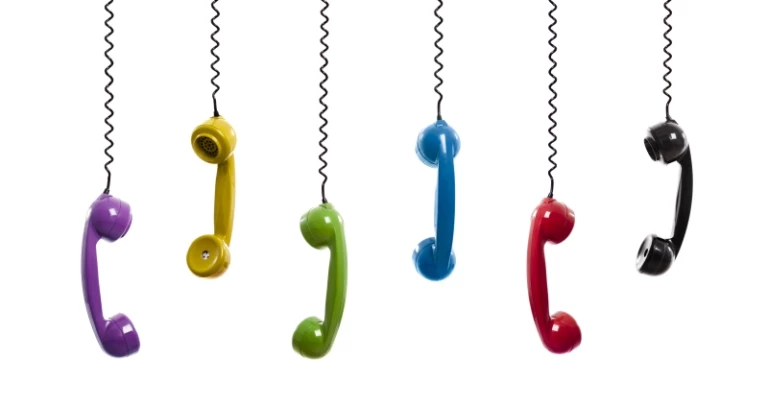 Hängande telefoner