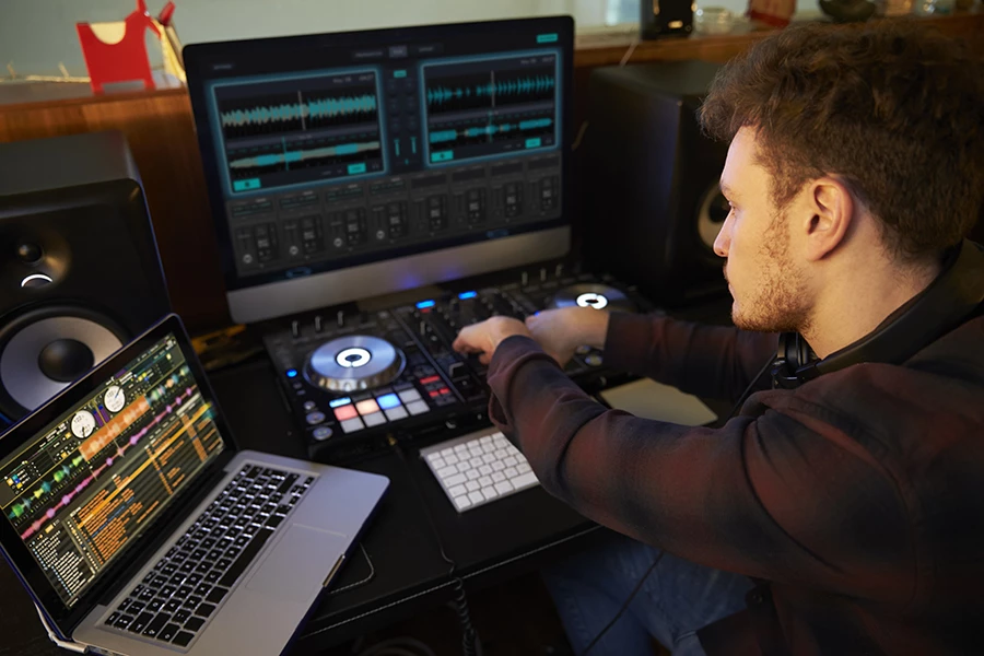 Hårdvara för att producera musik.
