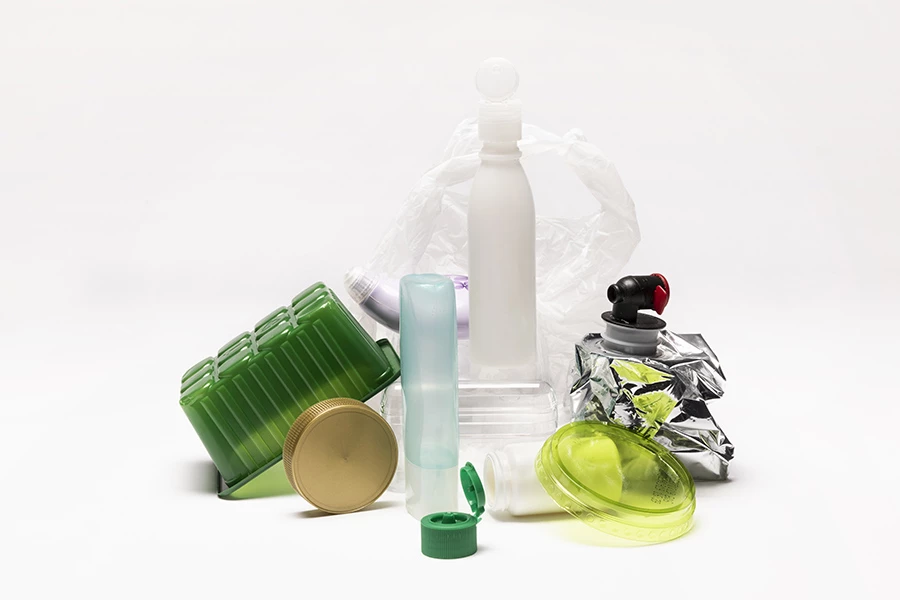 Plastförpackningar. Foto: Avfall Sverige