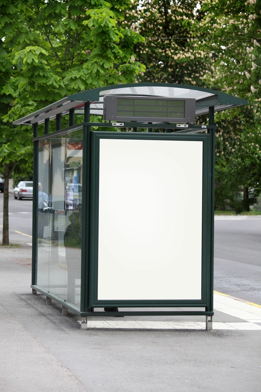 Busshållplats.