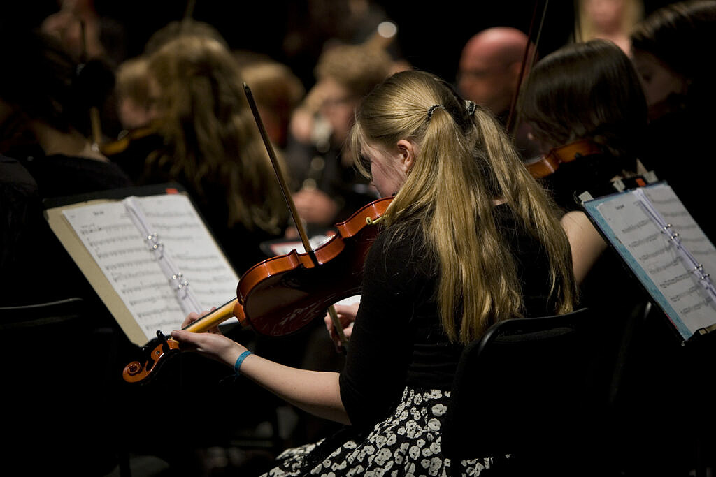 Fiolspel i orkester