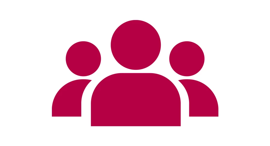 Illustration av tre personer