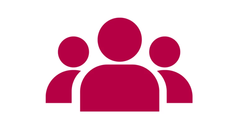 Illustration av tre personer