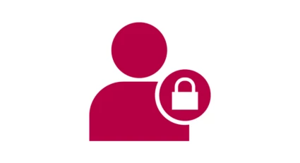 Illustration på en person och ett hänglås