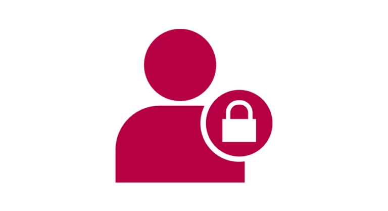 Illustration på en person och ett hänglås