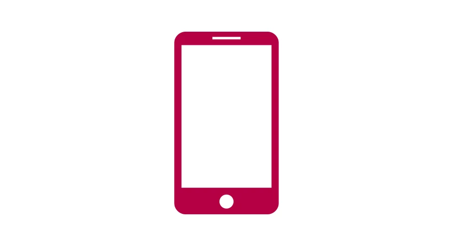 Illustration av en mobiltelefon
