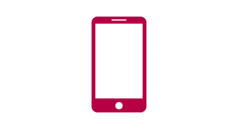 Illustration av en mobiltelefon