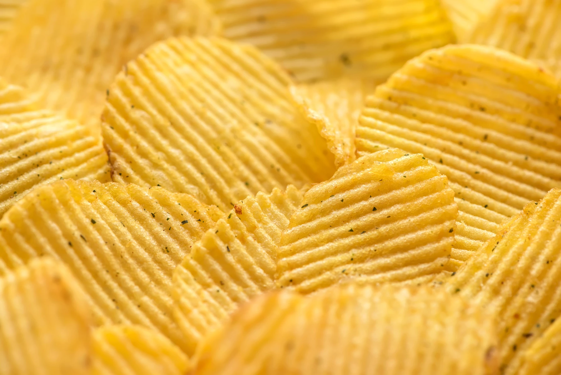 Räfflade potatischips