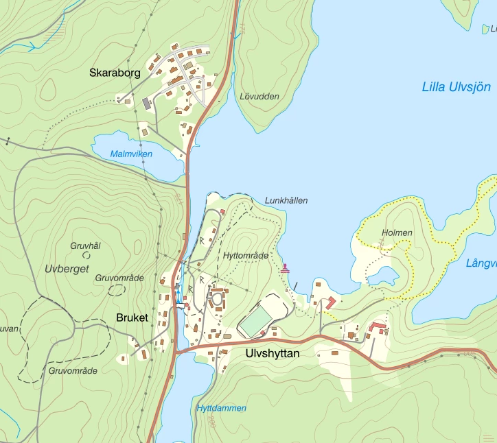 Karta Ulvshyttan