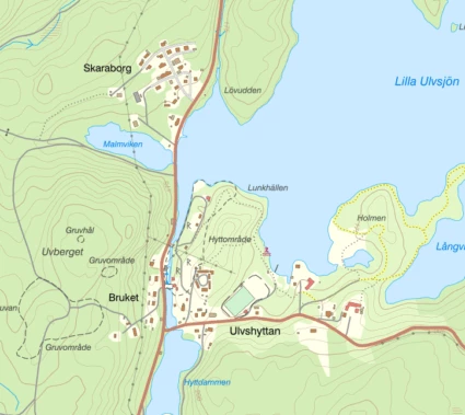 Karta Ulvshyttan