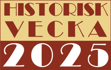 Loggan för Historisk vecka 2025. Loggan har texten: Historisk vecka 2025