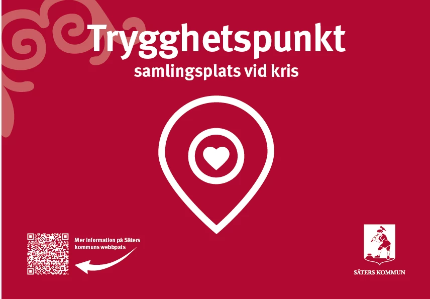 Trygghetspunktsskylt.
