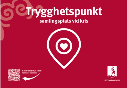 Trygghetspunktsskylt.