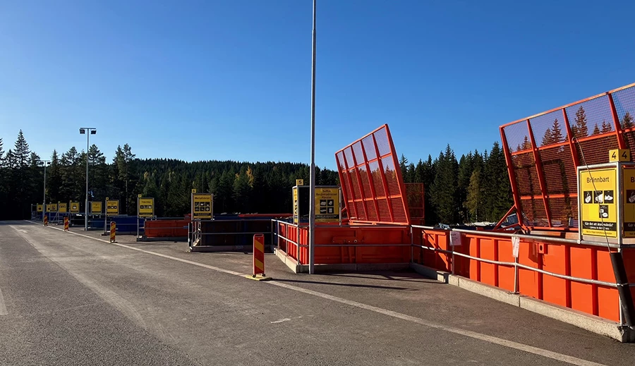 Återvinningscentralen i Säter.