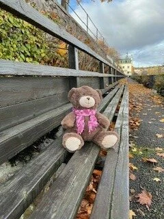 Bjarne på parkbänk