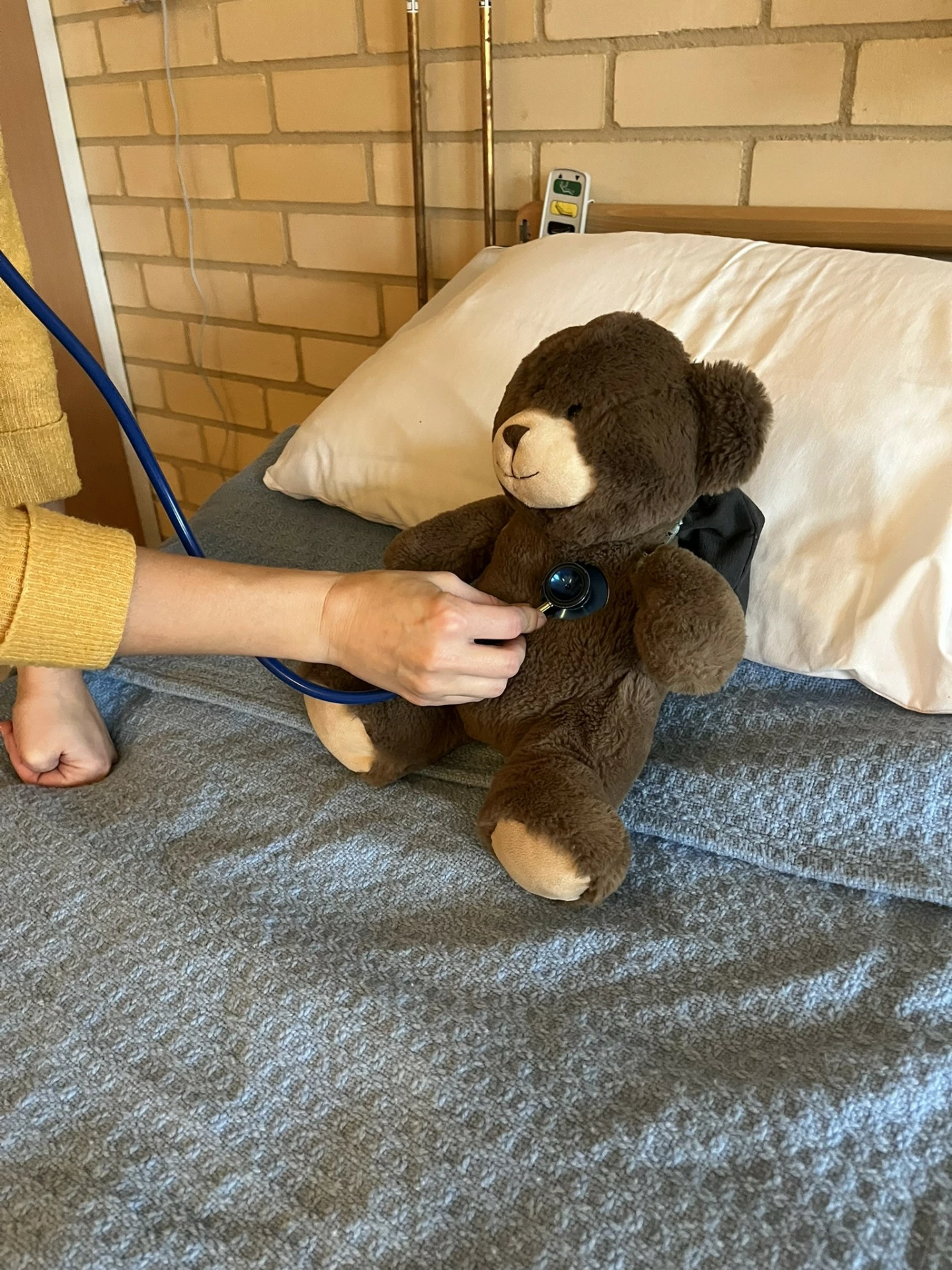 Bjarne på sjuksängen