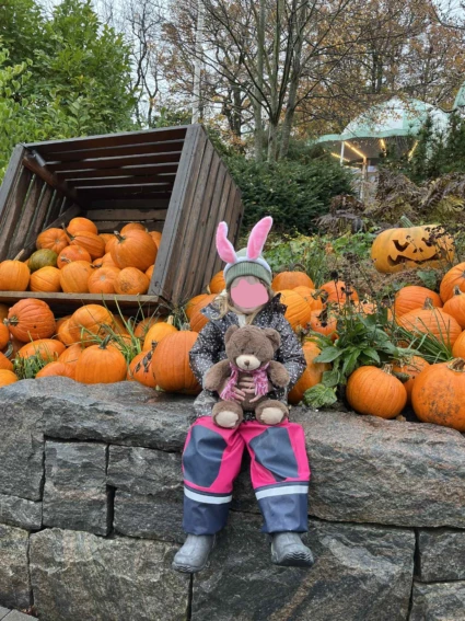 Flicka på Liseberg med Bjarne