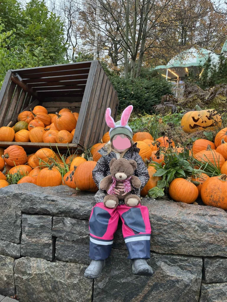 Flicka på Liseberg med Bjarne