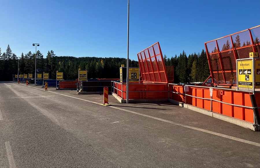 Vy över återvinningscentralen i Säter