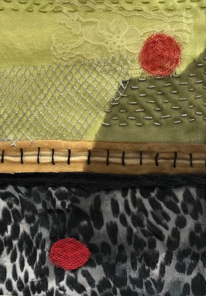 Tekstilkonstverk av Birgitta Holmer