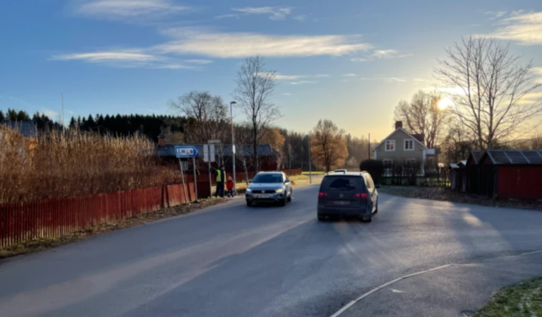 Vägkorsning vid Dahlanders hörn i Säter
