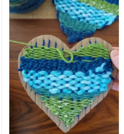 hjärta i garn