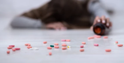 En människa som mår dåligt psykiskt.