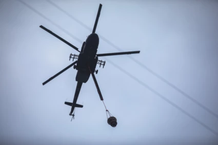 Brandhelikopter.