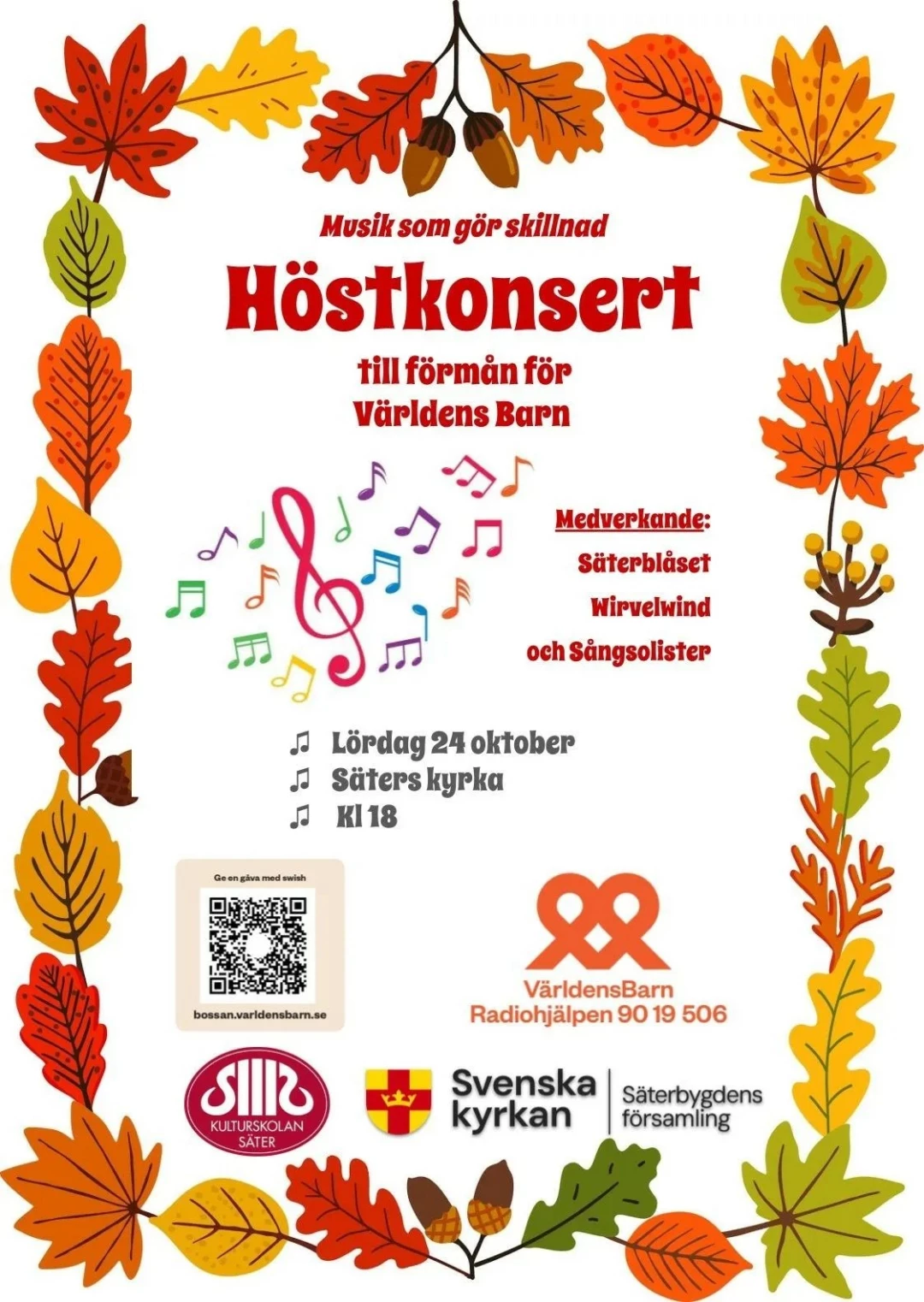 Affisch för Världens barn konsert