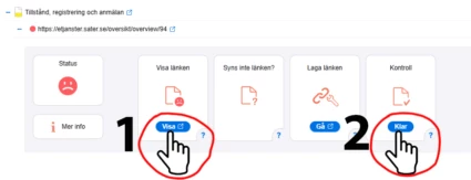 illustration hur man åtgärdar trasig länk i vizzit