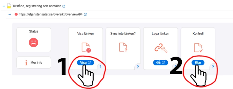 illustration hur man åtgärdar trasig länk i vizzit